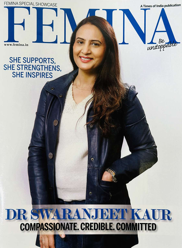 Dr. Swaranjeet Kaur Featured in Femina Magazine